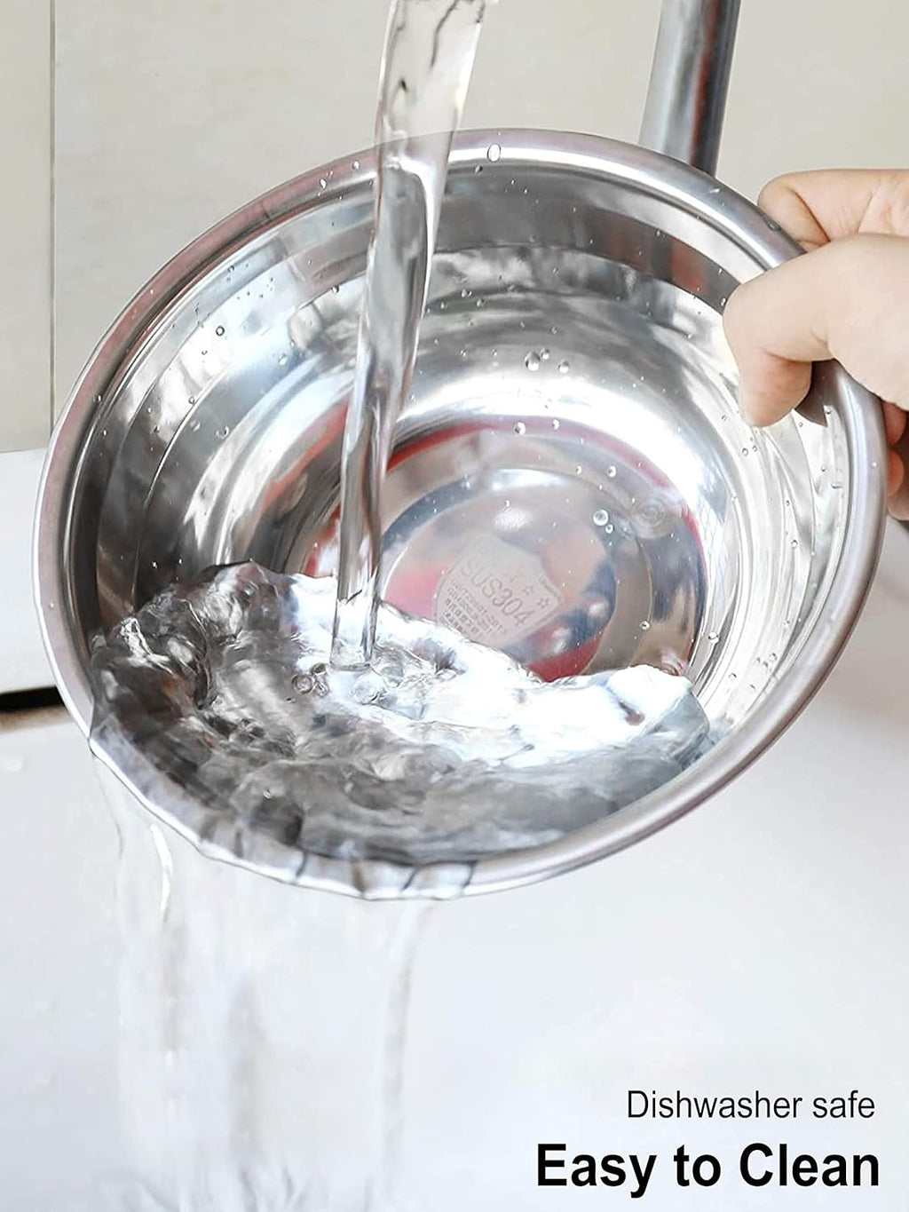 Stainless Steel Small Dog Food Bowls, Set of 2, 5.4 in Diameter, Replacement Bowls for Raised Feeding Stations (1.3 Cup Capacity)