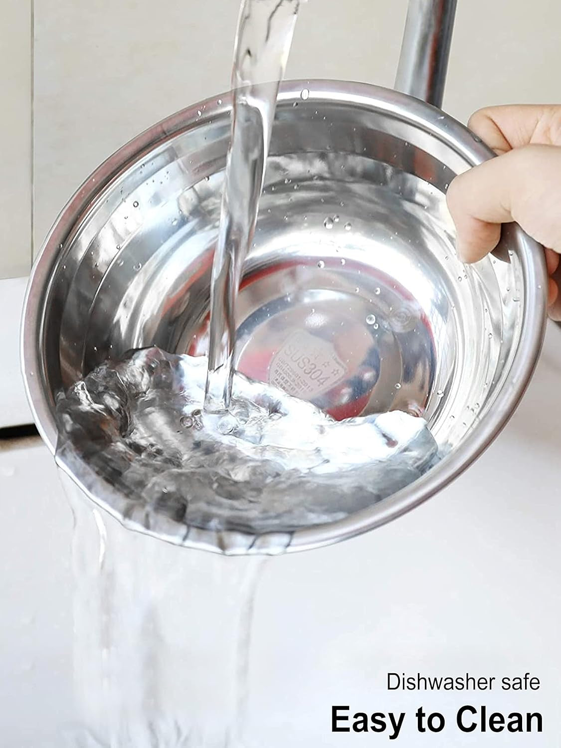 Stainless Steel Small Dog Food Bowls, Set of 2, 5.4 in Diameter, Replacement Bowls for Raised Feeding Stations (1.3 Cup Capacity)