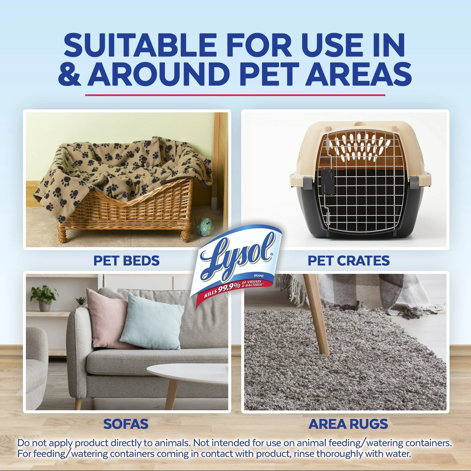 Pet Odor Eliminator Spray, Sanitizing and Disinfecting Spray for Pet Odors, 15Oz (4 Pack)