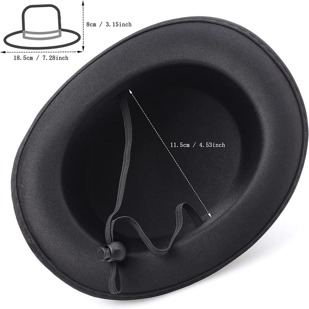 2 Pieces Pet Formal Accessories Set - Top Hat with Pet Formal Necktie/Bowtie Birthday Party Gradation Halloween Costumes Accessories for Dog Cat (Black-A)