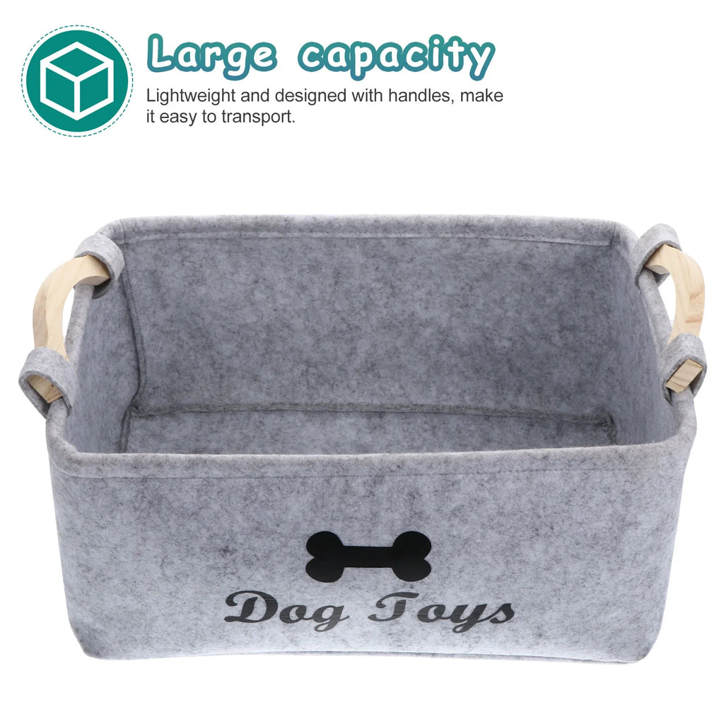 Dog Toy Felt Storage Box