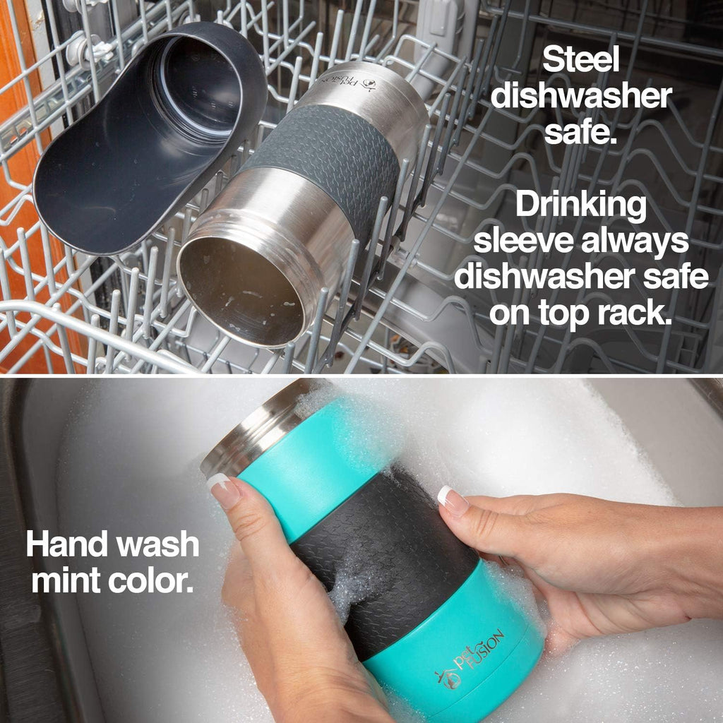 Insulated Portable Dog Water Bottle and Dispenser - 22 Oz Stainless Steel Travel Bottle for Optimal Temperature Maintenance