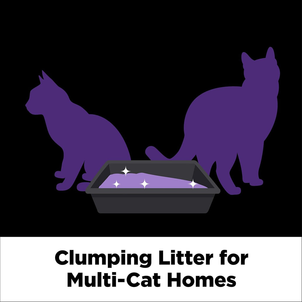 Clump & Seal SLIDE Platinum Multi-Cat Clumping Cat Litter with 14-Day Odor Control and EZ Clean Technology, 37 lbs – Effortless Cleaning and Advanced Odor Elimination